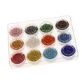 thumbnail image 1 of 4200pcs Mezclado 12 Colores de Cristal de Cristal de Bricolaje Hallazgos de Artesanía Espaciadoras Sueltas Gloria Perlas sueltas de espaciadores, 1 of 8