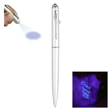 Money Checker Pen Marker Fake Bill Detector Pens for w/ UV LED Light Easy to Check Counterfit Cash Detector