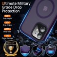 thumbnail image 4 of Funda magnética para iPhone 12/iPhone 12 Pro, [Compatible con Magsafe] [Protección contra caídas de grado militar] Funda protectora translúcida y delgada a prueba de golpes para iPhone 12/12 Pro,, 4 of 8
