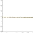 thumbnail image 5 of 10K Yellow Gold 2.0mm Diamond Cut Extra-Lite Rope Chain, 5 of 5