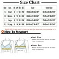 thumbnail image 3 of WREESH Push-Up Bra Adaptive Bra Women No Underwire Bras Printed Gathered Middle Button Breathable Underwear Daily Bra Underwear Beige, 3 of 4