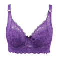 thumbnail image 1 of Ropa interior fina de copa completa, sujetador pequeño de talla grande, sujetador de encaje ajustable sin aros para mujer, cubierta de pecho, sujetadores de encaje de talla grande Deng Xun unisex, 1 of 2