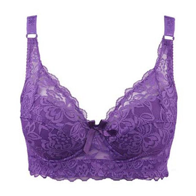 Ropa interior fina de copa completa, sujetador pequeño de talla grande, sujetador de encaje ajustable sin aros para mujer, cubierta de pecho, sujetadores de encaje de talla grande Deng Xun unisex