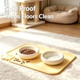 thumbnail image 3 of Silicone Pet Feeding Mat for Dogs and Cats, Non Dog Bowl Mat with Raised Edge Lip, Waterproof Placemat for Floor Carpet, Spill Proof Dishwasher Safe Tray for Pet Food Water 18.7x13.5Inch, 3 of 6