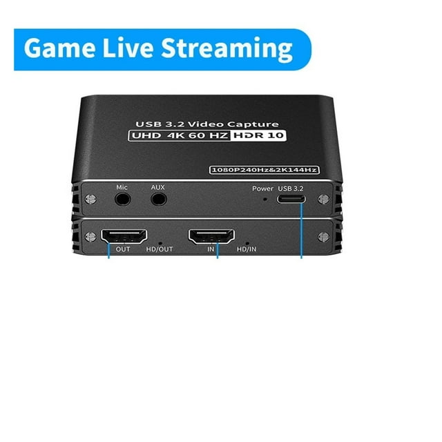 4K60 Fps USB 3.2 Video Capture Card 2K120Fps Game Recording Live Streaming Grabber ,enhances work efficiency