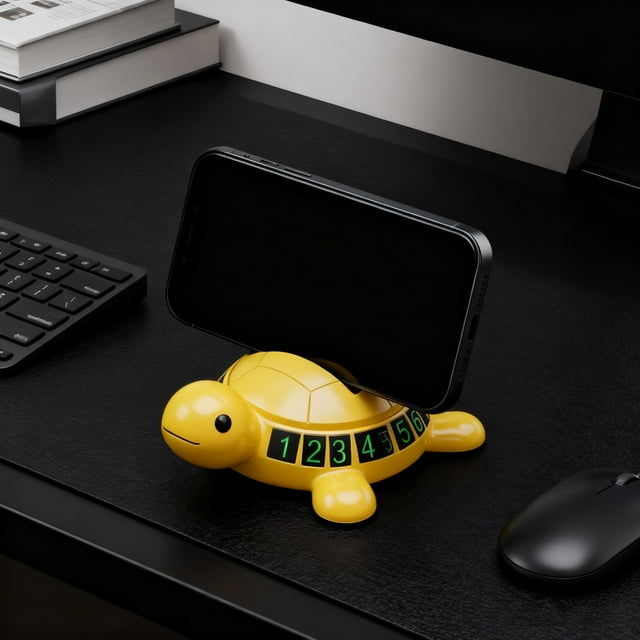Phone Holder Turtle Shape Non Slip Stand Sturdy Silicone Material Travel And Driving Silicone Scratch Material For Vehicle