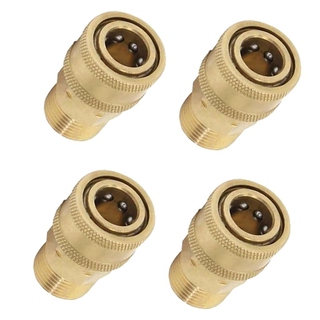 4xPressure Washer Quick Connect Adapter Connectors M22/14 to 1/4 Coupling