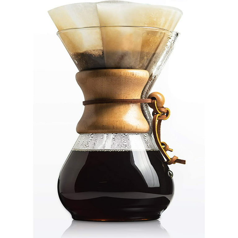 Chemex Pour-Over Glass Coffeemaker - Classic Series - 8-Cup - Exclusive  Packaging 
