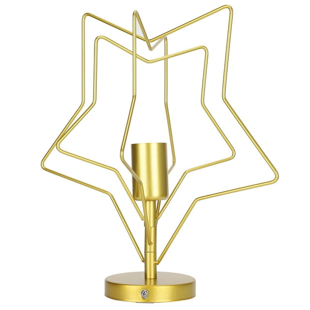 Pendant Light, With Screw Bag Wrought Iron Five-Pointed Star Pendant Lighting Fixture, For Living Rooms Restaurants