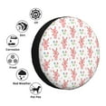 thumbnail image 4 of Pofeuu Hello Rabbit Print Spare Tire Wheel Cover for Car Truck SUV Camper Universal Fit Spare Tire Cover RV Spare Tire Covers-17 inch, 4 of 6