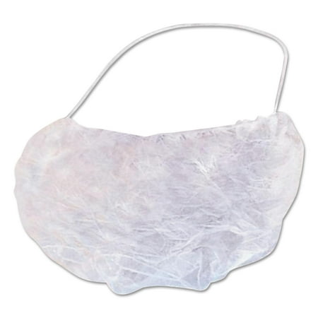 Boardwalk Disposable Beard Covers, Polypropylene, White, 100/PK, 10PK/CT -BWKBC924