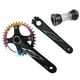 thumbnail image 2 of 170mm 104 Bcd Kit de Soporte Inferior de Manivela de Bicicleta de Montaña Y para Bicicleta de Carretera Bmx Piezas de Bicicleta - 36T 36 dientes Sunnimix Juego de bielas de plato de bicicleta de carretera, 2 of 8
