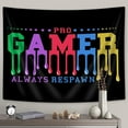 thumbnail image 5 of Cool Gamer Tapestry Wall Poster, Game Room Gaming Tapestry Wall Hanging Posters for Boys Room, Black Tapestries Bedroom Dorm Room Living Home Decor, 60X40IN, 5 of 5