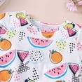 thumbnail image 5 of KPOPLK Summer Girls 2 Piece Outfits Toddler Girl Casual Clothing Set Children's Summer School Wear Comfortable Short Round-Neck Sets,Sizes 7-8 Years, 5 of 9