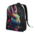 thumbnail image 2 of Easygdp Colorful Patterned Rabbit Mochila Versátil y Elegante: Comodidad, Almacenaje y Durabilidad para la Universidad, Trabajo, Viajes y Uso Diario, 2 of 8