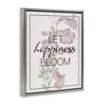 thumbnail image 2 of Stupell Industries Shabby Chic Vintage Let Happiness Bloom Gray Floating Frame Canvas Art, 25 x 31, by Lil' Rue, 2 of 7