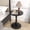 Black, variant on Pinmoco Round Side Table, Metal End Table, Anti-Rust and Waterproof Small Coffee Table for Living Room Bedroom Balcony, Black