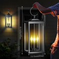 thumbnail image 4 of Lámpara de pared Light Fixture Yolsunes, 61 cm, negra, impermeable, 3 luces, 4 of 9