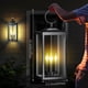 thumbnail image 4 of Lámpara de pared Light Fixture Yolsunes, 61 cm, negra, impermeable, 3 luces, 4 of 9