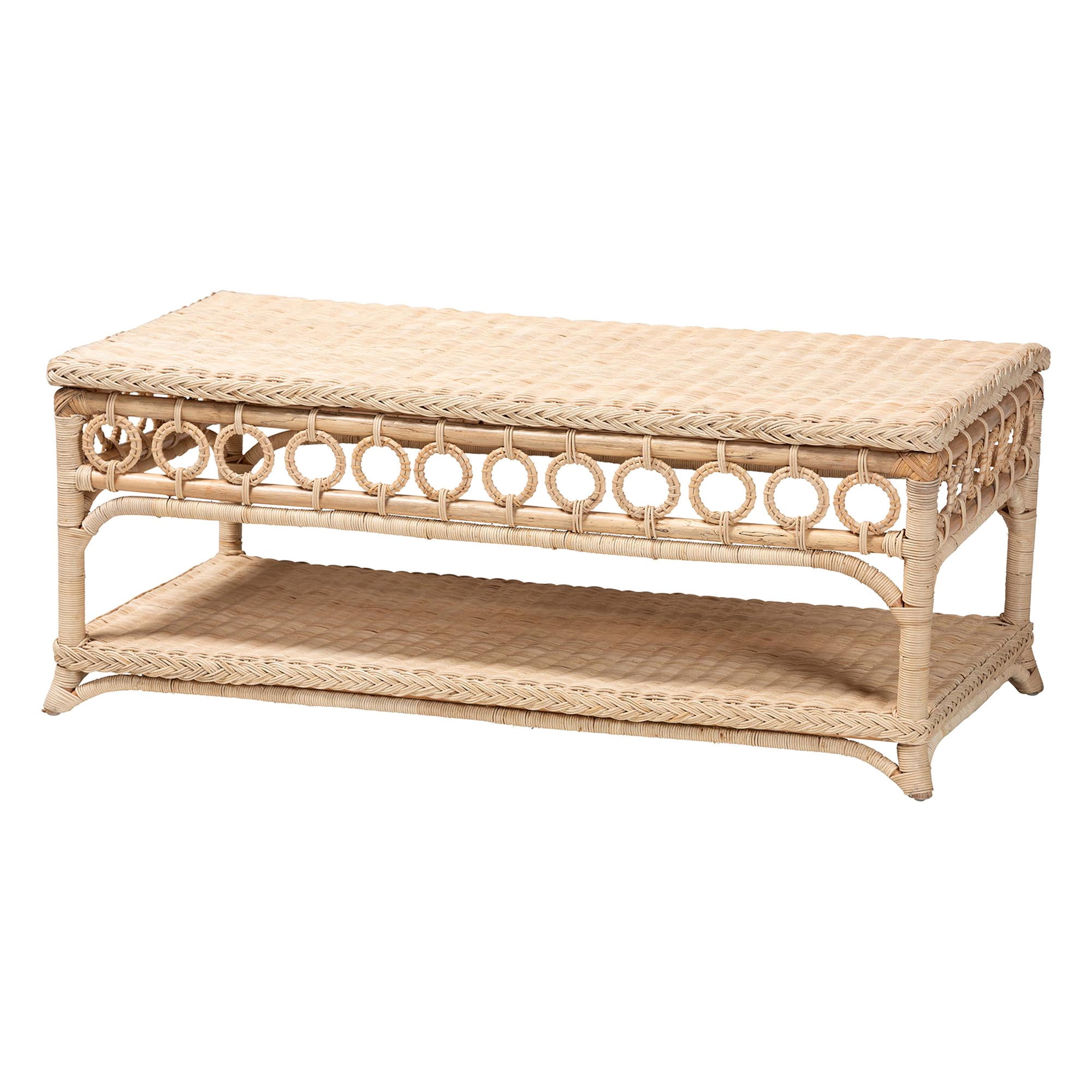 bali & pari Oxford Boho Coffee Table, Natural