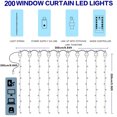 thumbnail image 2 of DYstyle 200-300 LED DIY Feather Window Curtain String Light,USB Power Copper Fairy Lights for Wedding Party Home Bedroom Indoor Outdoor Decorations, 2 of 5
