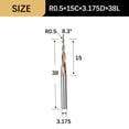 thumbnail image 1 of Taper Ball End Milling Cutter Carbide 3D Relief Engraving Drill Engraving Tool, 1 of 7