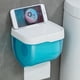thumbnail image 3 of sostenedor de papel de baño Caja De Pañuelos De Baño Soporte De Tableta Para Teléfono De Papel Sin Perforadora Azul S, 3 of 7
