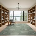 thumbnail image 2 of ODIKA 9'x12' Sage Green Abstract Plush Washable Area Rug Modern Motif With Flowing Shapes And Subtle for Great Room, Indoor Concept, Large Living Low Pile, Flatwoven, 2 of 7