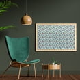 thumbnail image 2 of Penguin Wall Art with Frame, Cartoon Arctic Animals Ice Skating with Scarf and Skirts Pattern, Printed Fabric Poster for Bathroom Living Room, 35" x 23", Pale Seafoam Multicolor, by Ambesonne, 2 of 2