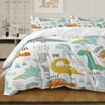 thumbnail image 2 of Blessliving Dinosaur Bedding Duvet Cover Set Twin for Kids 3 Pieces Microfiber Multicolor, 2 of 8