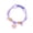 Purple, variant on Beaded Dog Collar with Safety Buckle, Adjustable Vibrant Cat Collar 9.84-13.78in for Medium Dogs Cats, Multi-Color Travel