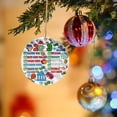 thumbnail image 5 of kjfeif Christmas Decorations, 1Pcs Christmas Round Pendant Cute and Fun Christmas Wood Pendant Creative Circular Christmas Tree Pendant,3.15inch, 5 of 6