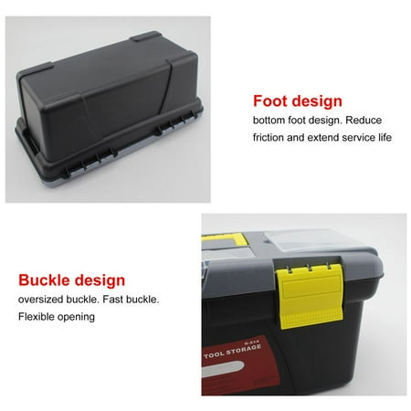 

OUTAD Portable Plastic Hardware Toolbox Household Small Size Multifunction Maintenance Toolbox Car Storage Box Anti-fall Box
