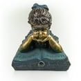 thumbnail image 3 of Alpine Corporation Girl Laying Down Reading Book Statue, 3 of 13