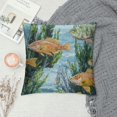 thumbnail image 2 of BCIIG Fish Seaweed Corals Graphic Decorative Cushion Throw Pillow Cover Home Couch Living Room Sofa Pillowcase Short Plush 1PC 12x12in, 2 of 5