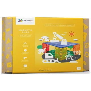 CONNETIX Super Ball Run Magnetic Tile Pack for Kids, 134 pc