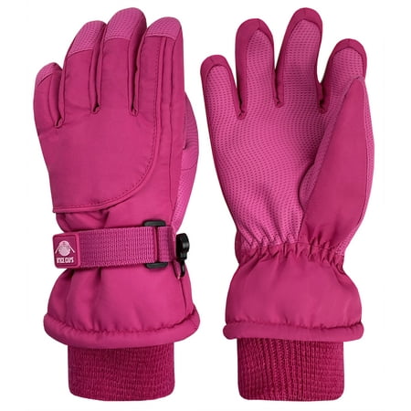 N Ice Caps Kids Waterproof Thinsulate Snow Gloves Insulated Warm Children Winter Girls Toddler Pink