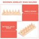 thumbnail image 4 of Cone Jewelry Holder Ring Display Stand for Home 1Set Wooden Rack, 4 of 5