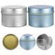 thumbnail image 2 of 24 tarros de metal vacíos para velas, con tapas, para guardar velas., 2 of 6
