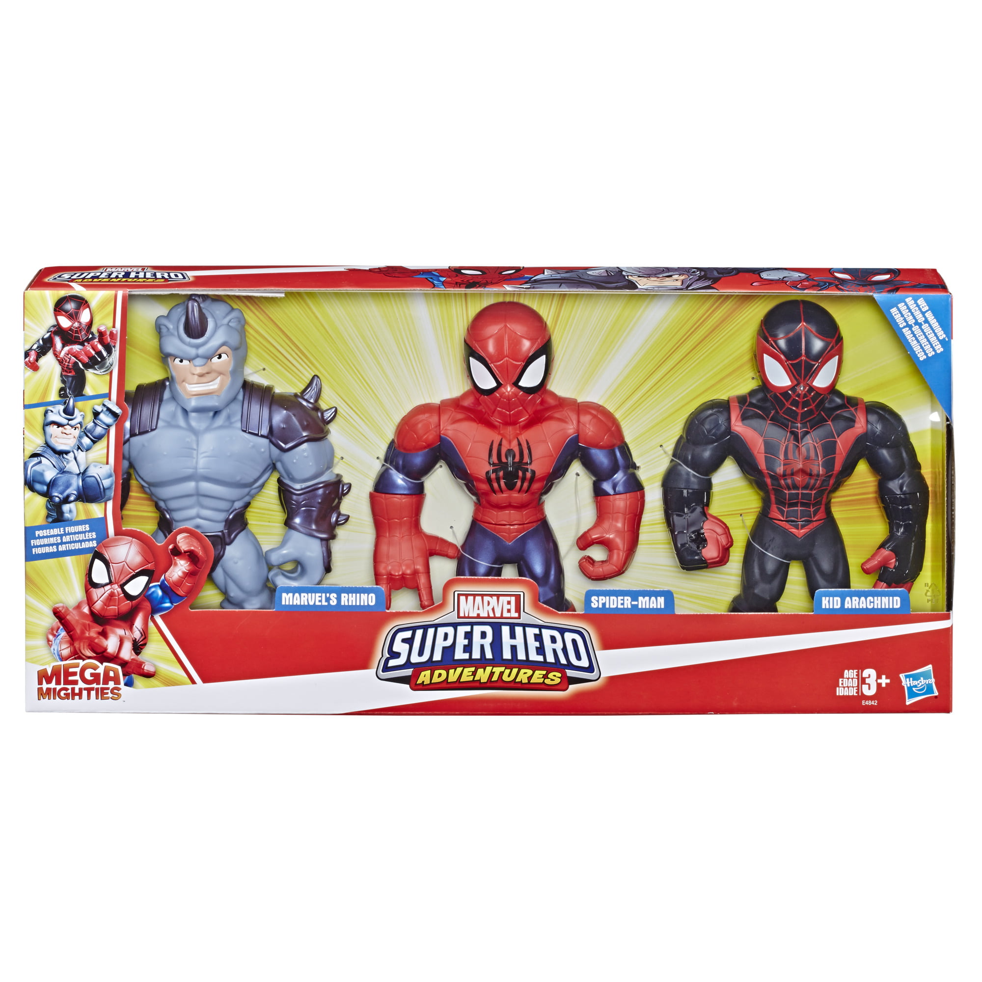 Playskool Heroes Mega Mighties Marvel Super Hero Adventures Web Warriors -  Walmart.com