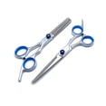 thumbnail image 5 of Flat  Hair Scissors Set with Teeth Shear, Comb, Bag, Cloth, Clips, for Styling At Home, Salon, 5 of 5