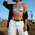thumbnail image 3 of WHIPPY Women's Rhinestone Western Leather Belt Cowgirl Shiny Ladies Belts for Jeans Dresses, 3 of 7