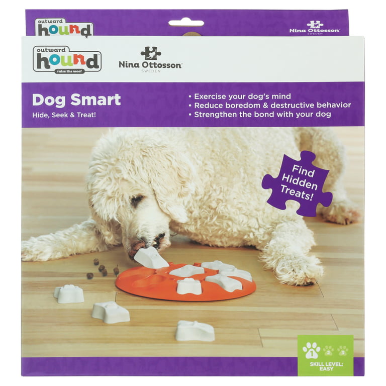 Interactive Puzzle Game Seek Treat Dog Toy for Smart Dog Beginner