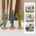 thumbnail image 3 of 3pcs imitación cactus figurine decoración de la sala de estar de la sala de estar opción de regalo de cactus cactus, 3 of 3