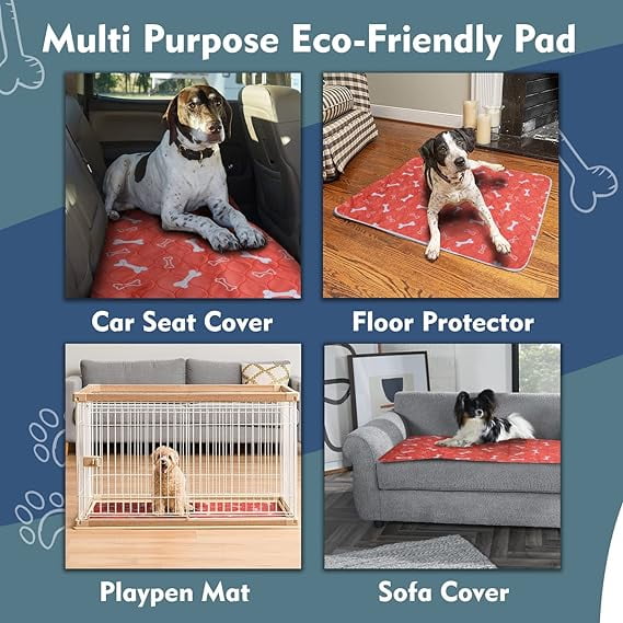 The Proper Pet Washable Pads for Dogs Reusable Puppy Pads Easy to Clean Puppy Mat Reusable Dog Pee Pads Washable Potty Pads for Dogs Walmart