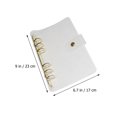 thumbnail image 4 of Binder Notebook Shell Binder Cover Scrapbook PVC Cover Refillable Planner Binder Cover A5, 4 of 9