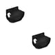 thumbnail image 2 of sweethay Estante de audio Creativo Fácil de usar Soporte de altavoz montado en la pared Resistente al desgaste Práctico soporte de sonido de sobremesa Negro 2piezas, 2 of 6