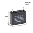thumbnail image 2 of Uxcell 38x20x30mm 1.8uF 450V AC Single Insert CBB61 Ceiling Fan Run Capacitor 3 Pack, 2 of 5