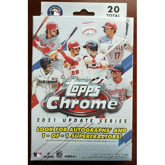 2021 Topps Chrome Baseball Update Series Hanger MLB Box