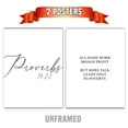 thumbnail image 4 of Proverbs 14:23, All hard work brings a profit, Bible Verse, 2 Piece Poster Print, Home Wall Art Decor, 4 of 4